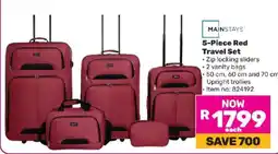 Game 5-Piece Red Travel Set offer