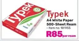 Game Typek A4 White Paper 500 Sheet Ream offer
