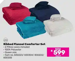 Game Always Home Ribbed Flannel Comforter Set offer