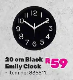 Game Black Emily Clock offer