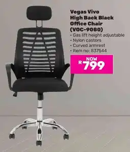 Game Vegas Vivo High Back Black Office Chair offer
