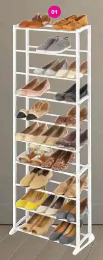 Game MAINSTAYS 10-Tier Shoe Rack offer