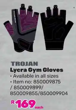 Game TROJAN Lycra Gym Gloves offer