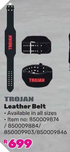Game TROJAN Leather Belt offer