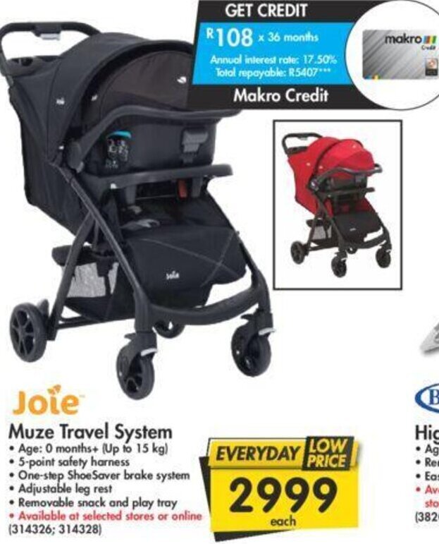 Makro Joie Muze Travel System offer