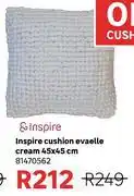 Leroy Merlin Inspire Cushion Evaelle Cream 45 x 45cm 81470562 offer