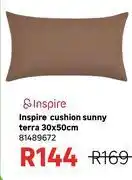 Leroy Merlin Inspire Cushion Sunny Terra 30 x 50cm 81489672 offer