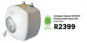 Leroy Merlin Kwikot 10L Prisma Under Basin Compact Geyser 81447426 offer