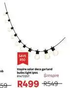 Leroy Merlin Inspire Solar Deco Garland Bulbs Light IP44 81473357 offer
