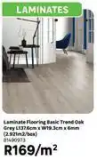 Leroy Merlin Laminate Flooring Basic Trend Oak Grey L137.6cm x W19.3cm x 6mm (2.921 Sqm/Box) 81490973-Per Sqm offer