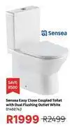 Leroy Merlin Sensea Easy Close Coupled Toilet With Dual Flushing Outlet White 81488743 offer