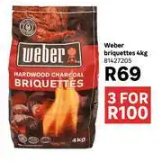 Leroy Merlin Weber 4Kg Briquettes 81427205-For 3 offer