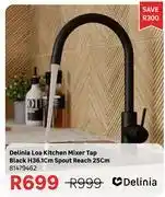 Leroy Merlin Delinia Loa Kitchen Mixer Tap Black H36.1cm Spout Reach 25cm 81479462 offer