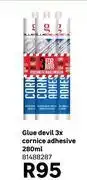 Leroy Merlin Glue Devil Cornice Adhesive 81488287-3 x 280ml offer
