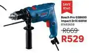 Leroy Merlin Bosch Pro GSB600 Impact Drill 600W 81493659 offer