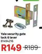 Leroy Merlin Yale Security Gate Lock 6 Lever 81494216 offer