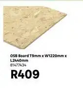 Leroy Merlin OSB Board T9mm x W1220mm x L2440mm 81477434 offer