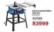 Leroy Merlin Bosch Pro GTS254 1800W Table Saw 81473234 offer