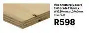 Leroy Merlin Pine Shutterply Board C+C Grade T18mm x W1220mm x L2440mm 81477431 offer