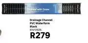Leroy Merlin Waterform Black PVC Drainage Channel 81410926 offer