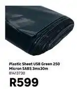 Leroy Merlin Plastic Sheet USB Green 250 Micron SABS 3m x 30m 81413730 offer