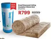 Leroy Merlin Knauf Glasswool Ceiling Insulation 135mm 9Sqm 81423745 offer