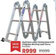 Leroy Merlin Aluminium Ladder Multipurpose 3.3M (Taurus) 81493685 offer
