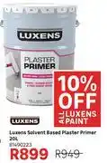 Leroy Merlin Luxens Solvent Based Plaster Primer 81490223-20Ltr offer