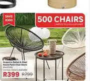 Leroy Merlin Acapulco Rattan & Steel Round Patio Chair (Black) 81455592 offer