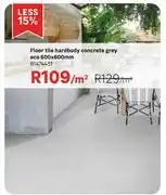 Leroy Merlin Hardbody Concrete Grey Eco Floor Tile 81474451 600 x 600mm-Per m² offer