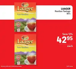 Makro LAAGER Rooibos Teabags offer