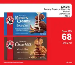 Makro BAKERS Romany Creams or Choc-kits Biscuits offer