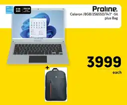 Makro Proline Celeron 8GB 256SSD 14.1" -Sil plus Bag offer