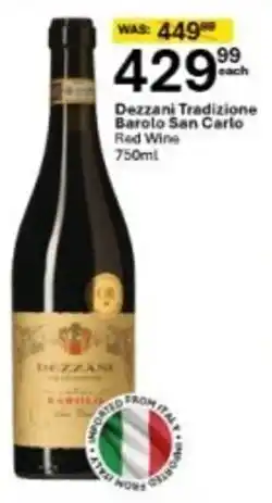 Liquor City Dezzani Tradizione Barolo San Carlo Red Wine offer