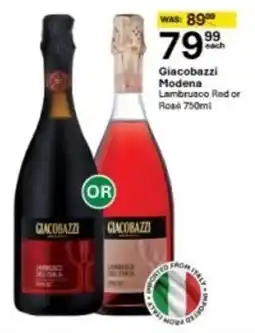 Liquor City Giacobazzi Modena Lambrusco Red or Rose offer