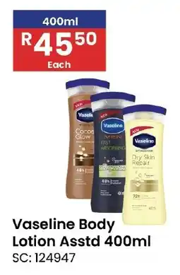 Africa Cash and Carry Vaseline Body Lotion Asstd offer