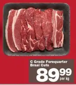 C Grade Forequarter Braai Cuts