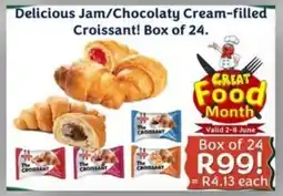Foodeez Delicious Jam/ Chocolaty Cream-filled Croissant offer