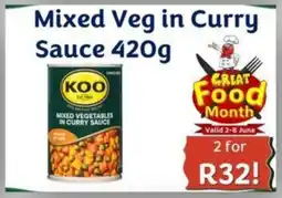 Foodeez Mixed Veg in Curry Sauce offer