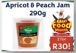 Foodeez Rhodes Apricot & Peach Jam offer