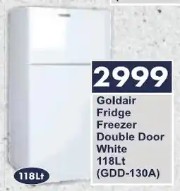 President Hyper Goldair Fridge Freezer Double Door White offer