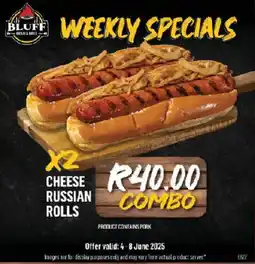 Bluff Meat Supply Cheese russian rolls offer