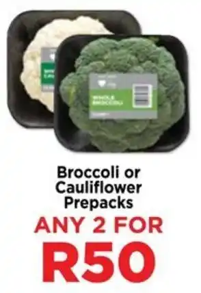 Food Lover's Market Broccoli or Cauliflower Prepacks offer
