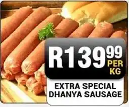 Chikro Food Market Extra special dhanya sausage offer