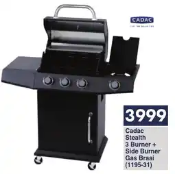 President Hyper Cadac Stealth 3 Burner + Side Burner Gas Braai offer