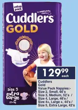 President Hyper Cuddlers Gold Value Pack Nappies offer