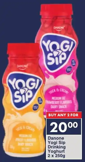 President Hyper Danone Yogi Sip Drinking Yoghurt offer