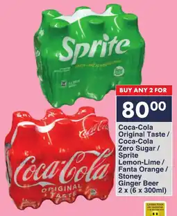 President Hyper Coca-Cola Original Taste/ Coca-Cola Zero Sugar/ Sprite Lemon-Lime/ Fanta Orange/ Stoney Ginger Beer offer