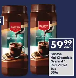 President Hyper Boston Hot Chocolate Original/ Red Velvet Tub offer