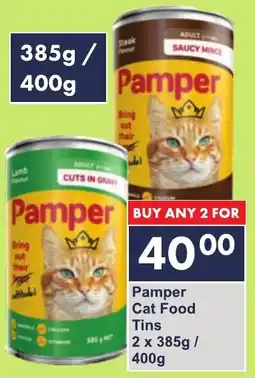 President Hyper Pamper Cat Food Tins offer